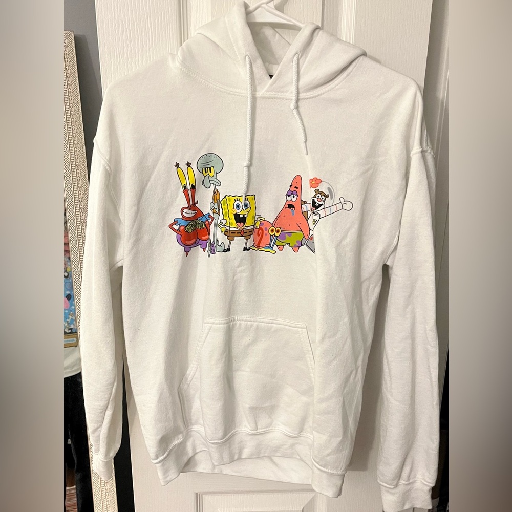 White Spongebob hoodie
